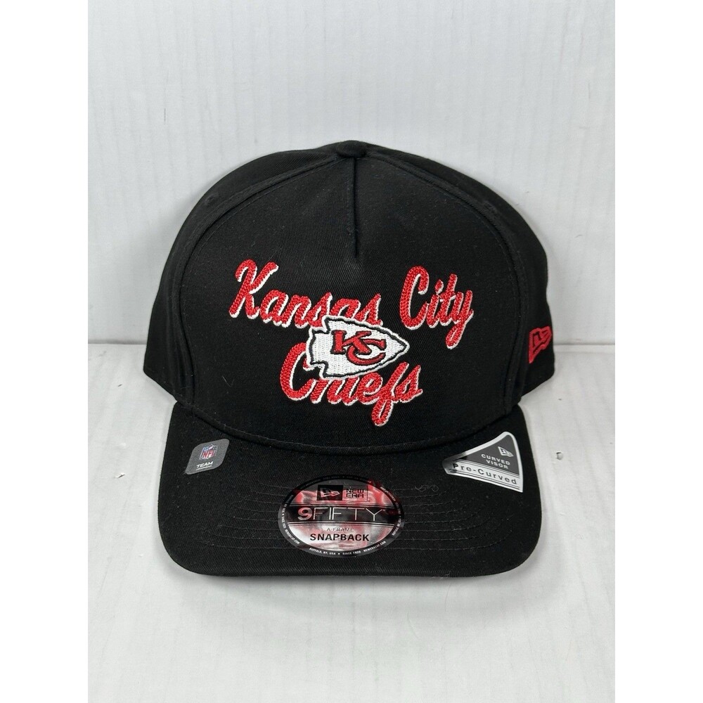 New Era Kansas City Chiefs 9FIFTY A-Frame Chainstitch NFL SnapBack Hat Cap NWT